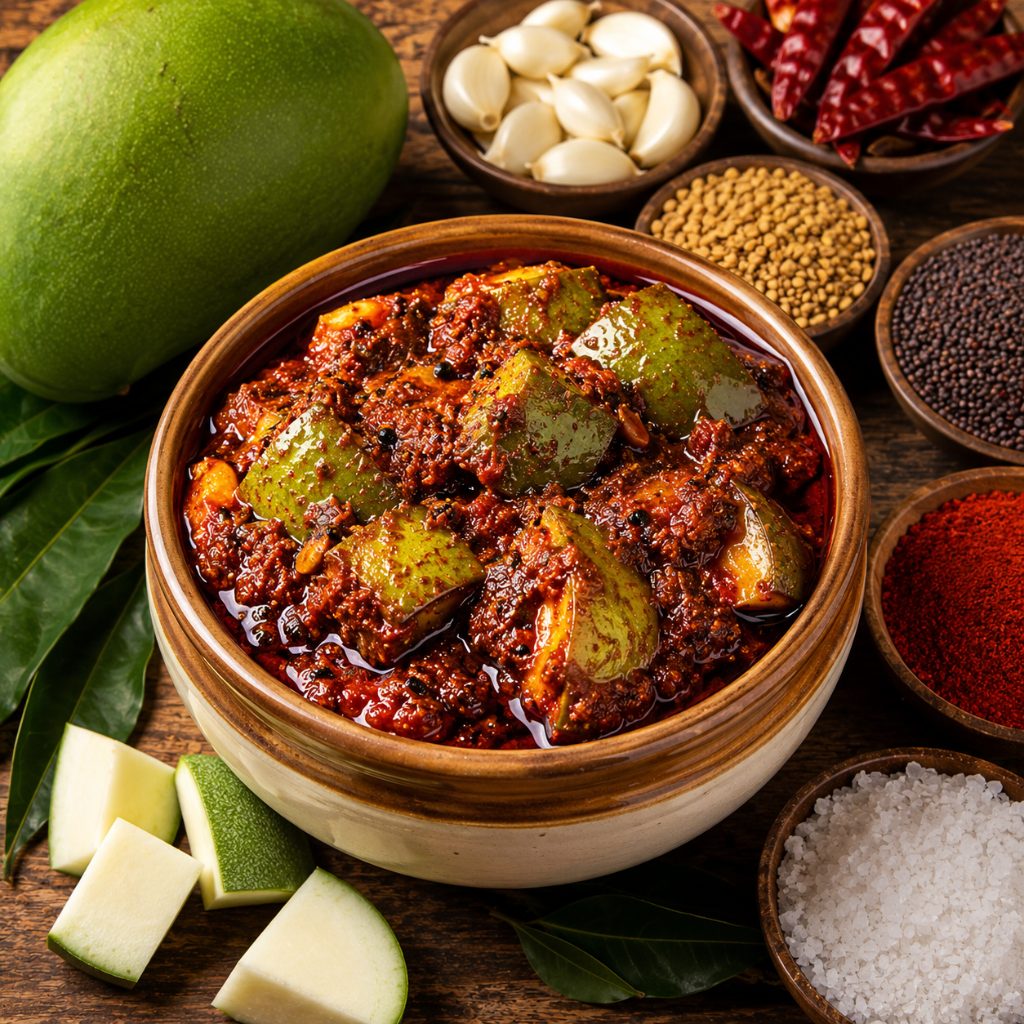 Mango Pickle (Avakaya) / ఆవకాయ పచ్చడి