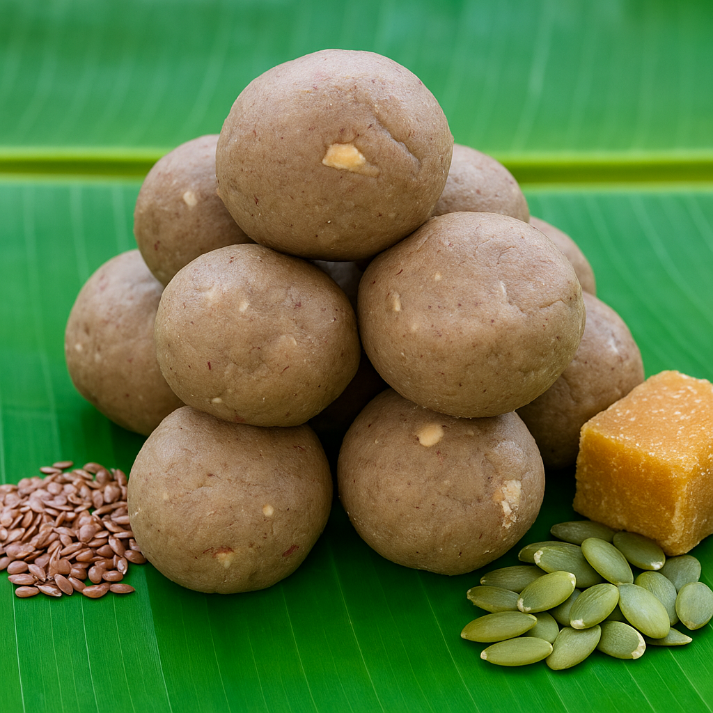 Flaxseed Pumpkin laddu/అవిసె గింజలు, గుమ్మడి గింజల లడ్డూ