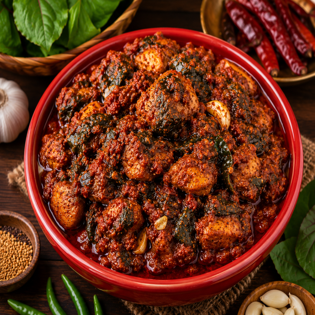 Gongura Chicken Pickle/ గోంగూర చికెన్ పచ్చడి